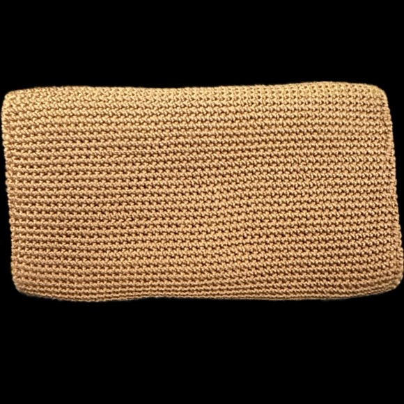 Beautiful The Sak Tan Woven Knit Wallet Adjustable Clutch Bag Excellent Chic HTF - Picture 4 of 7